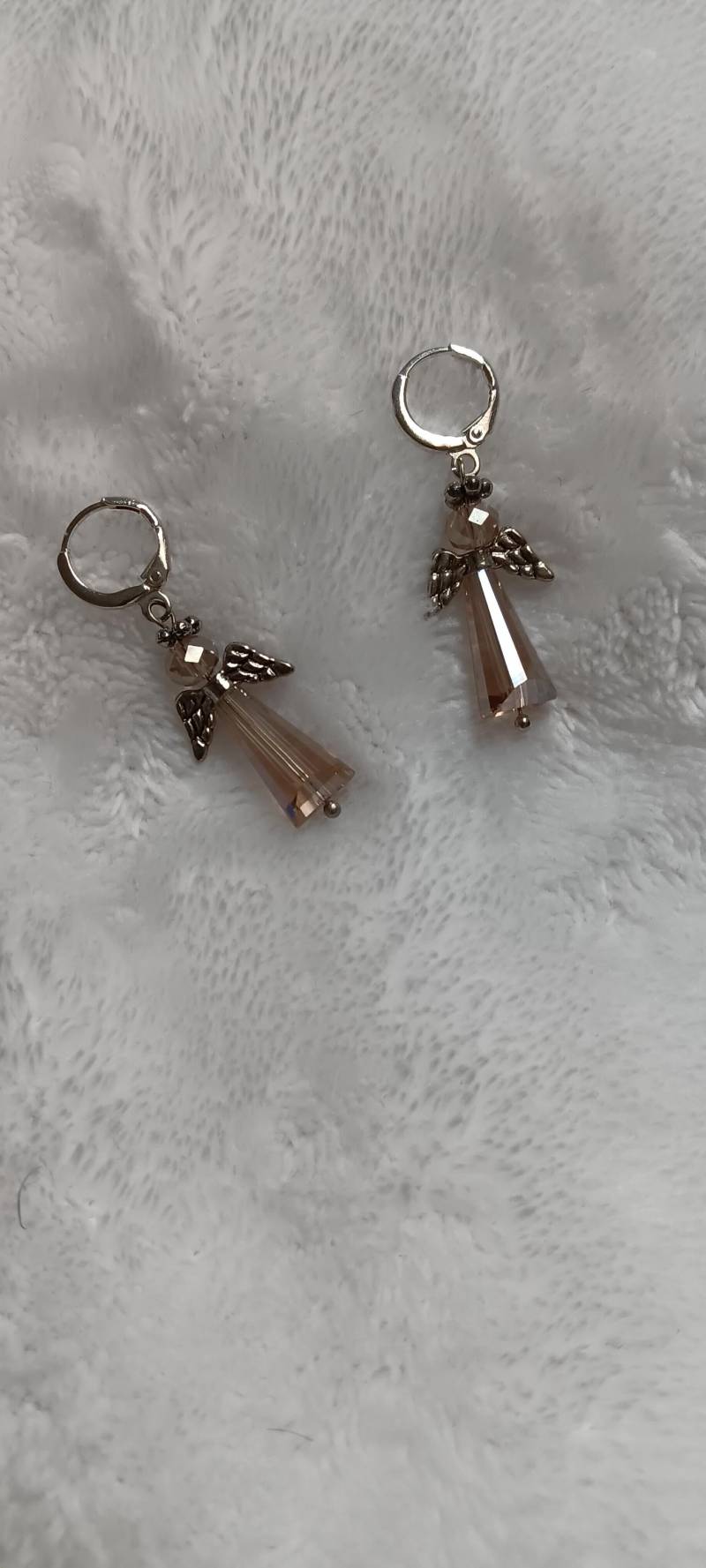 Engel Ohrringe Mit Swarovski Ab Kristallen von dlhogan