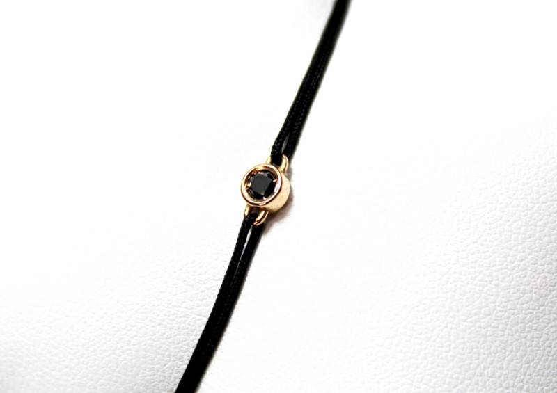Armband Aus Schwarzem Diamant Und Roségold von dmPERALDI