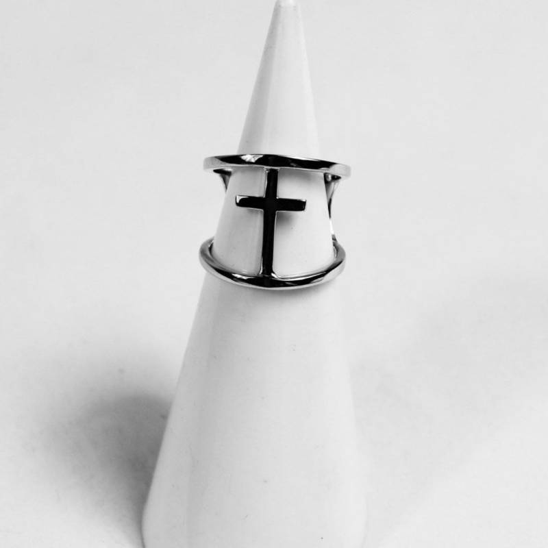 Kreuzring Aus 925Er Silber von dmPERALDI