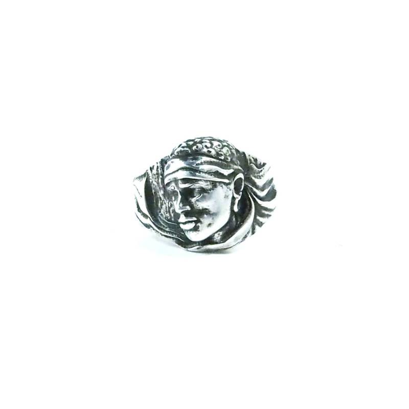 Ring Mit Moorkopf, Gealtertes 925Er Silber Ring Mit Moorkopf, Gealtertes 925Er Silber von dmPERALDI