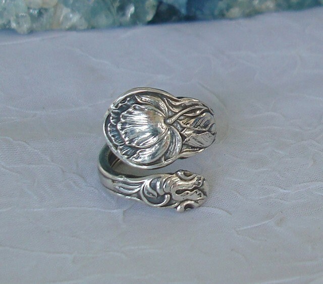 Rosa Gorham Vintage Sterling Löffel Ring Dmfsparkles von dmfsparkles