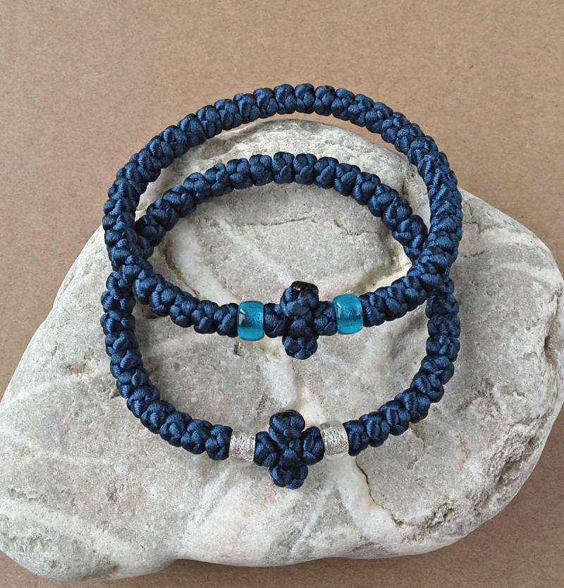 Christliches Armband, Gebetsseil, 40 Knoten Chotki, Religiöses Geschenk #b0131 von dngcreations