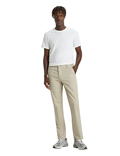 Dockers Herren Alpha Original Slim Hose, Safari Beige, 33W / 32L von Dockers