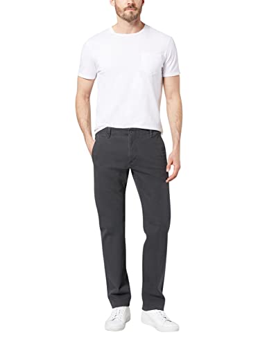 Dockers Herren Smart 360 Flex Alpha Slim Hose, Steelhead, 32-34 von Dockers