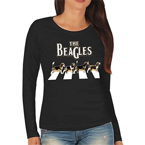 Frauen und Damen Longsleeve Beagle Beagles Größe XS - XXL von dog like a boss