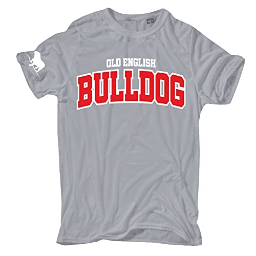 Herren T-Shirt Old English Bulldog Logo englische Bulldogge Bully Dogs Hunde von dog like a boss