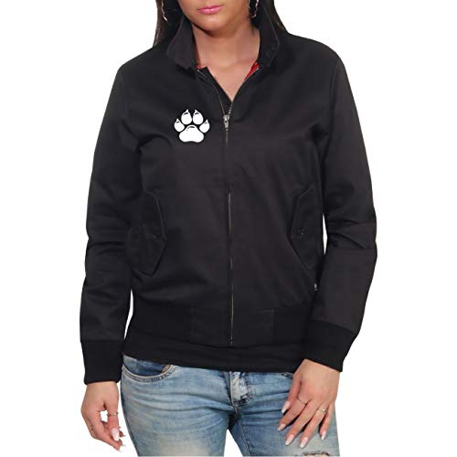 dog like a boss Frauen Harrington Jacke Vorsicht vor dem Frauchen Der Hund ist harmlos (mit Rückendruck) Größe XS bis 5XL von dog like a boss