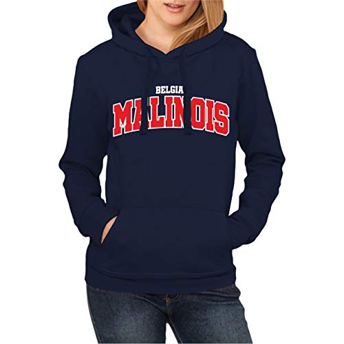 dog like a boss Damen Frauen Kapuzenpullover Belgian Malinois Logo Hoodie belgischer Schäferhund von dog like a boss