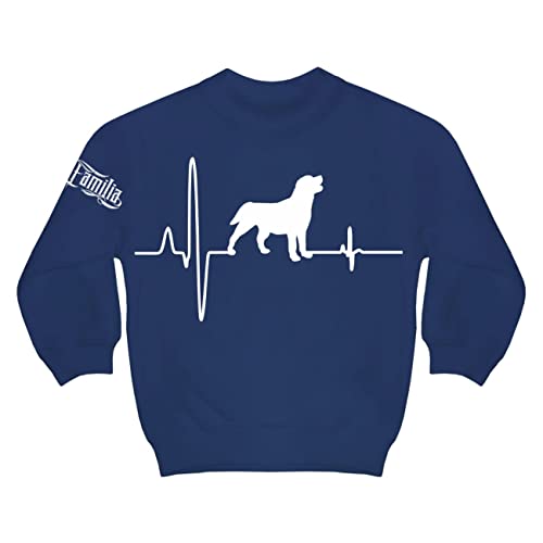 dog like a boss Kinder Pullover Labrador Herzschlag Größe 110 - 164 von dog like a boss