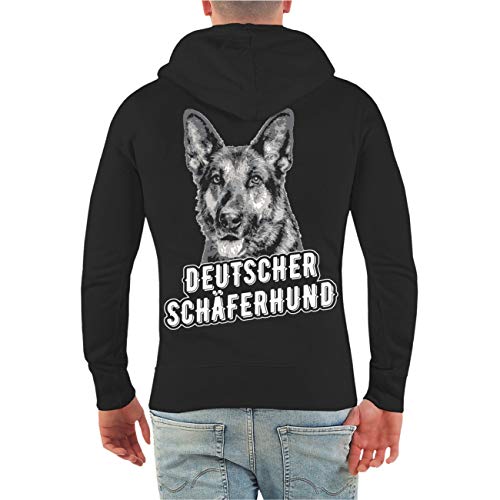 dog like a boss Männer und Herren Kapuzenjacke Bordeaux Dogge Porträt (mit Rückendruck) Größe S - 4XL von dog like a boss