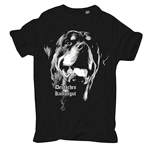 dog like a boss Männer und Herren Tshirt Rottweiler Deutsches Kulturgut Größe S bis 5XL von dog like a boss