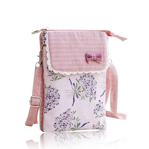 dogmoon Handytaschen für Damen, Mini-Crossbody-Tasche mit verstellbarem Schultergurt, Crossbody-Tasche, Reißverschluss-Handytasche, leicht, kleine Canvas-Umhängetasche, rose, length 19.5 * width 14 * dogmoon Handytaschen für Damen, Mini-Crossbody-Tasche mit verstellbarem Schultergurt, Crossbody-Tasche, Reißverschluss-Handytasche, leicht, kleine Canvas-Umhängetasche, rose, length 19.5 * width 14 * von dogmoon
