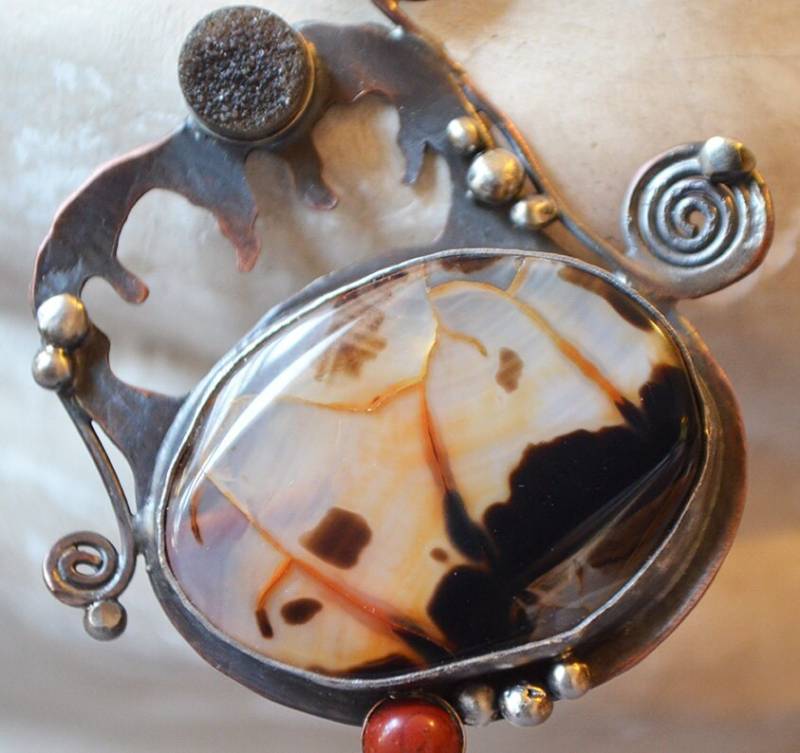 Reflection Halskette Mit Einzigartigem Achat von dolldisasterdesign