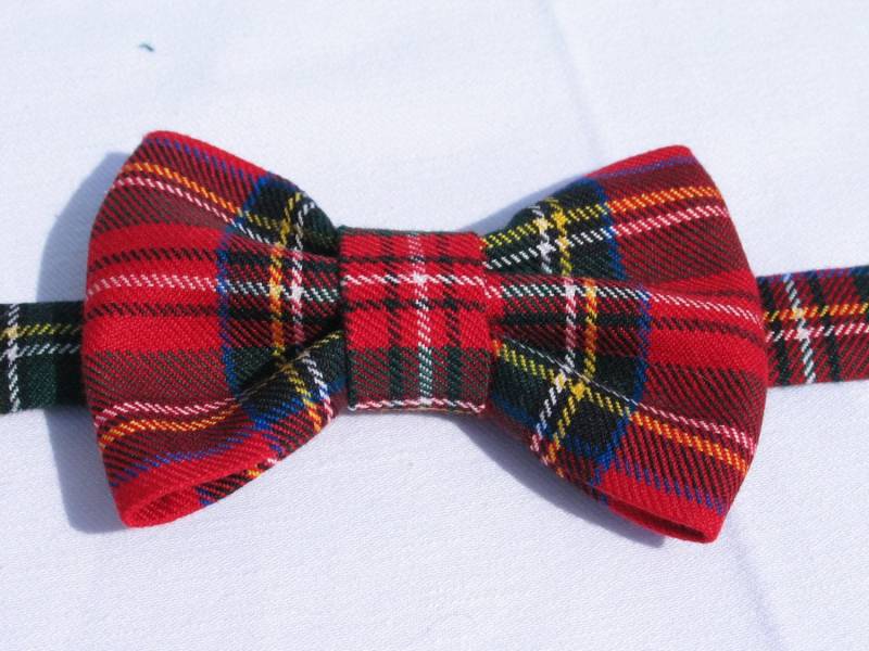 Fliege, Royal Stewart Tartan Fliege Im Urlaub Rot Kariert von dolldressedup