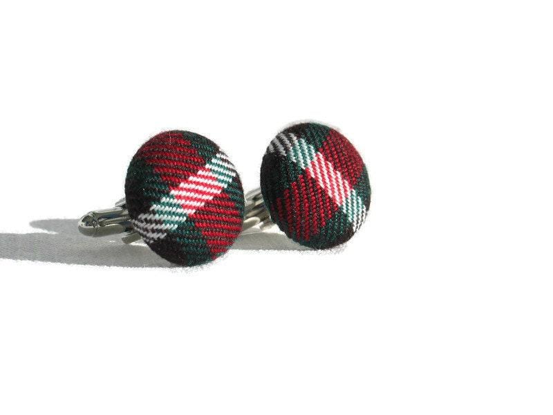 Hochzeit in Kanada Neufundland Tartan Manschettenknöpfe von dolldressedup