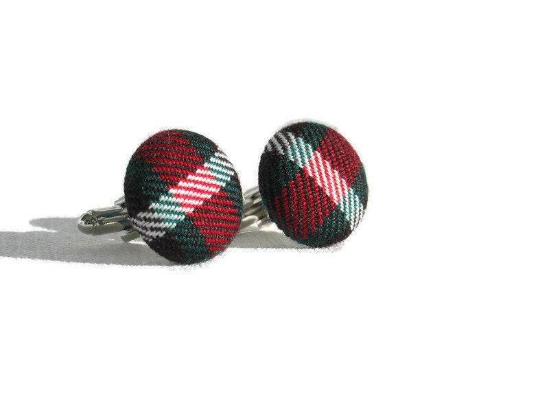 Hochzeit in Kanada Neufundland Tartan Manschettenknöpfe von dolldressedup
