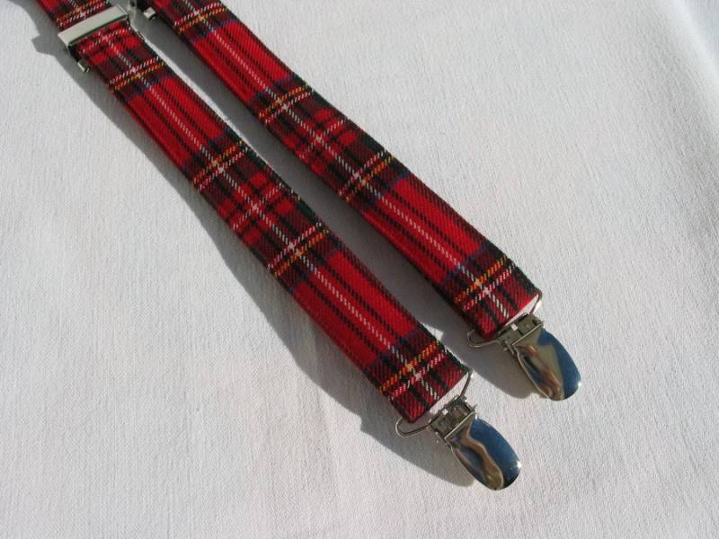 Hosenträger, Royal Stewart Tartan Hosenträger Für Ihren Weihnachtsfestzug Oder Ihre Weihnachtsfotos von dolldressedup