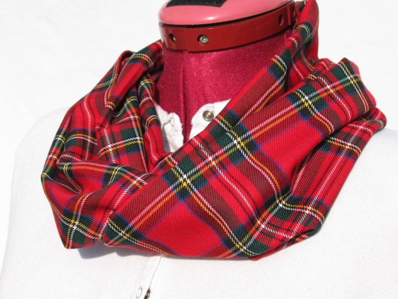 Royal Stewart Tartan Infinity-Schal Ein Beliebtes Weihnachtsgeschenk von dolldressedup