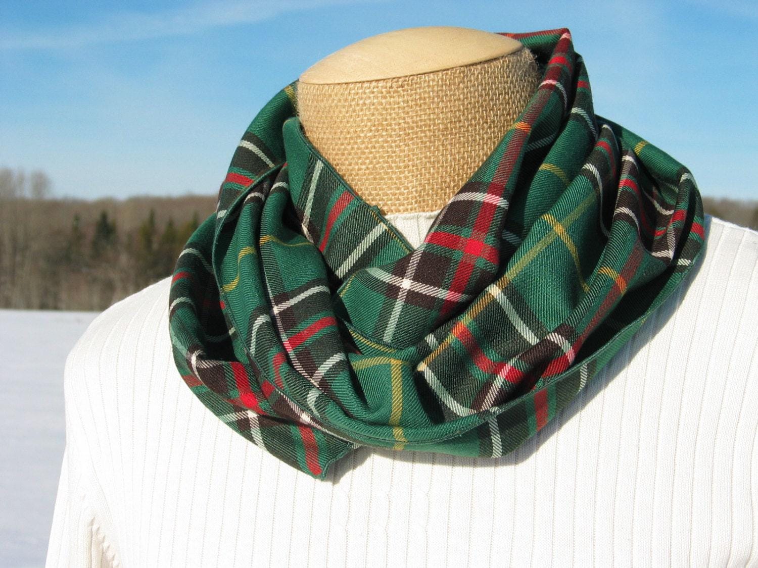 Schal, Neufundland Tartan Infinity Schal Geschenk Für Frauen von dolldressedup