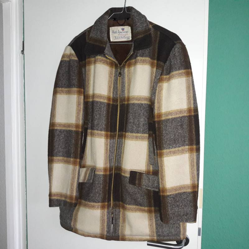 50S 60S Wolljacke Wool Jacket Vintage Rockabilly Country S M 40 Usa Kariert von dollyisthename