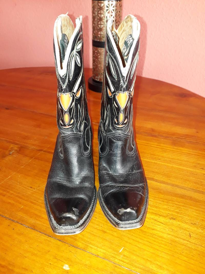 50S Acme Pee Wee Western Boots Circa Gr. 37 Eu, 6.5 Us | Womens Or Teenager -> Siehe Beschreibung von dollyisthename