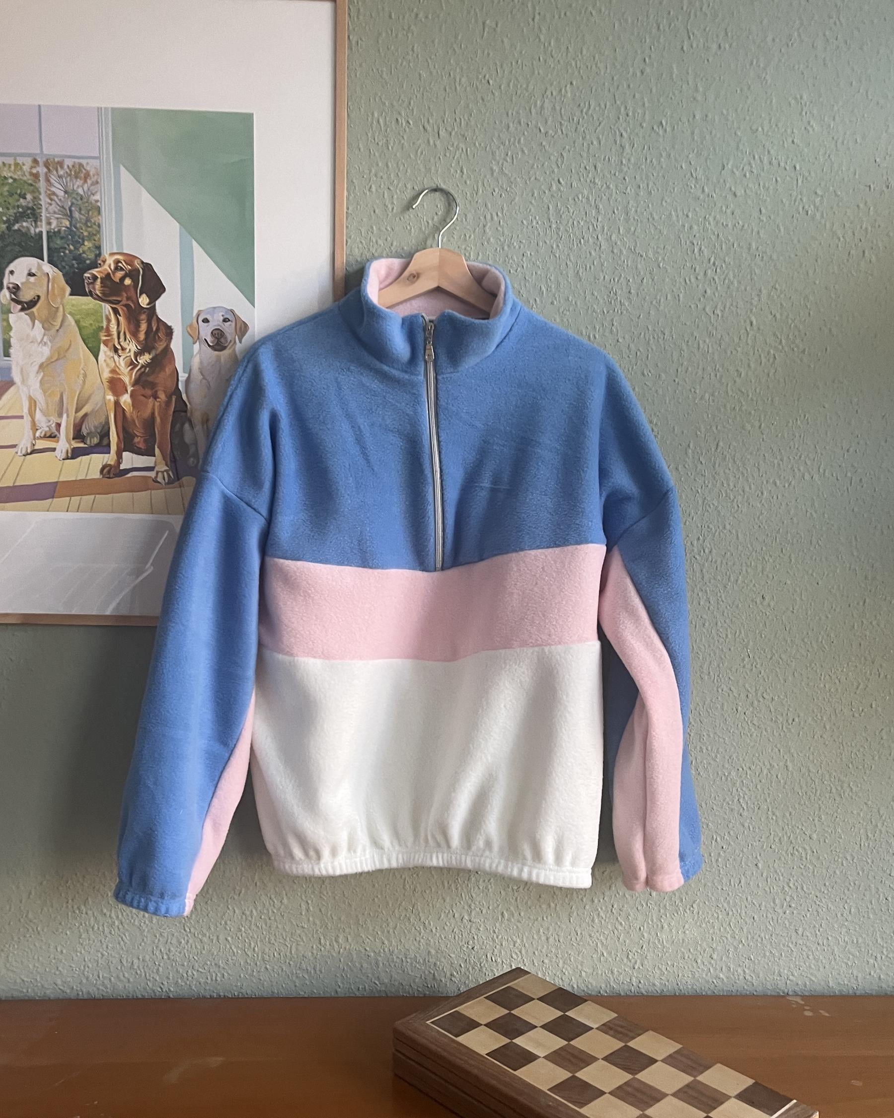 Handmade Fleece Pulli Retro Handmade Fleece Pulli Retro von domisfleece