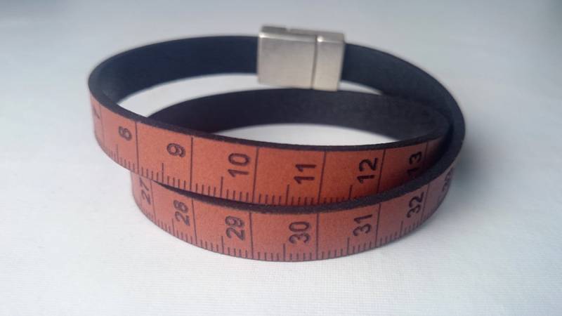 Lineal Lederarmband | 10 Mm Breit/Doppelt von donebyzabo
