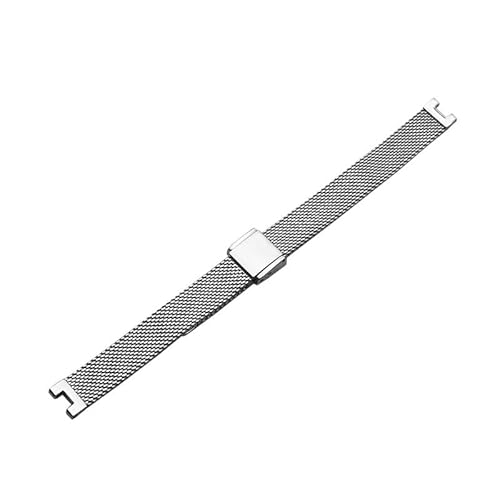 dongriuk Edelstahl-Uhrenarmband für CK K8G231/236 Metallgewebeband 10 mm Kerbe Uhrenarmband(Silver) von dongriuk
