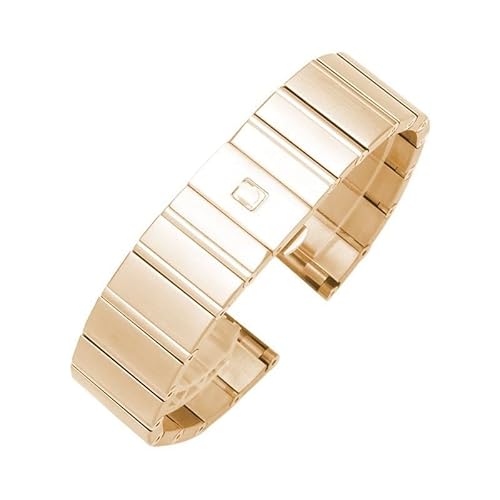 dongriuk Edelstahl-Uhrenarmband für Omega Constellation Double Eagle Uhrenarmband-Zubehör(Gold,25mm) von dongriuk