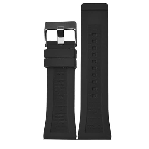 dongriuk Gummiarmband für Diesel DZ4496, DZ4323, DZ7416, DZ4476 Silikonarmband(28mmblackb,28mm) von dongriuk