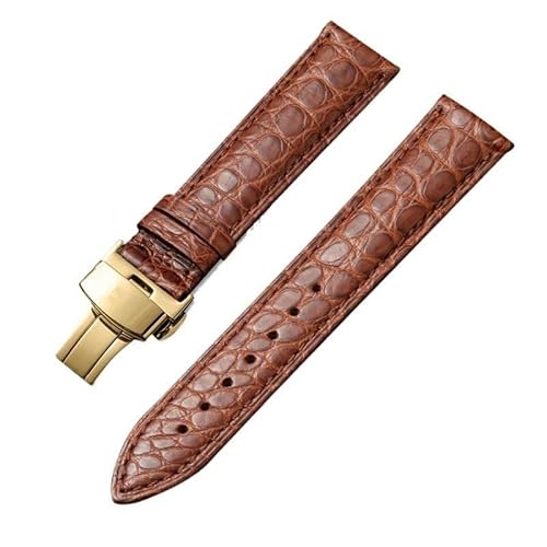 dongriuk Leder-Uhrenarmband für Maurice Lacroix Artisan Unisex mit Schmetterlingsschnalle(Brownbg1,20mm) von dongriuk