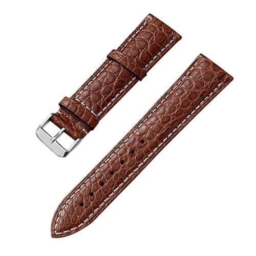 dongriuk Leder-Uhrenarmband für Maurice Lacroix Artisan Unisex mit Schmetterlingsschnalle(Brownws2,20mm) von dongriuk