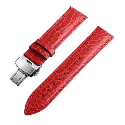 dongriuk Leder-Uhrenarmband für Maurice Lacroix Artisan Unisex mit Schmetterlingsschnalle(Reds1,20mm) von dongriuk