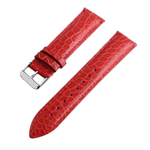 dongriuk Leder-Uhrenarmband für Maurice Lacroix Artisan Unisex mit Schmetterlingsschnalle(Reds2,22mm) von dongriuk