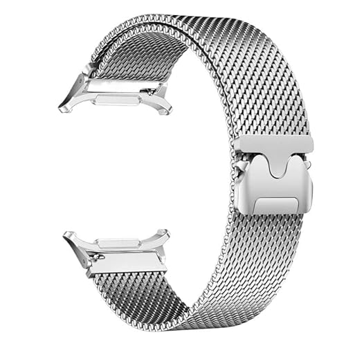 dongriuk Magnetisches Edelstahlarmband für Galaxy Watch 7 Ultra 47 mm No Gaps Milanese Armband(Silver silver) von dongriuk