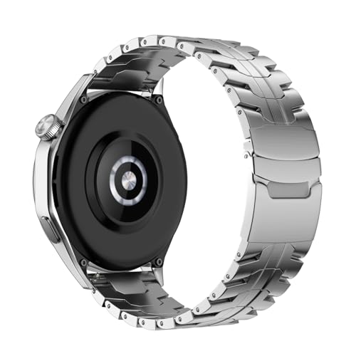dongriuk Metallarmband für Samsung Galaxy Watch 3 Gear S3 Edelstahlarmband für Huawei GT3 4Pro GT 46MM Correa(Silver) von dongriuk