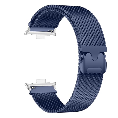 dongriuk Milanese Loop Band für Redmi Watch 5 4 Armband für Mi Band 9pro/8pro Armband Ersatz Metallband Zubehör(Dark blue,Miband 9 8 pro) von dongriuk