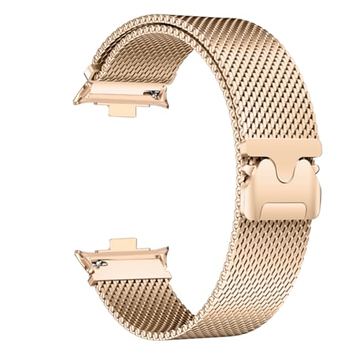 dongriuk Milanese Loop Band für Redmi Watch 5 4 Armband für Mi Band 9pro/8pro Armband Ersatz Metallband Zubehör(Rose gold,Miband 9 8 pro) von dongriuk