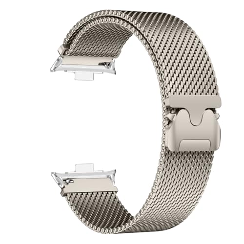 dongriuk Milanese Loop Band für Redmi Watch 5 4 Armband für Mi Band 9pro/8pro Armband Ersatz Metallband Zubehör(Titanium,Watch 5 4) von dongriuk