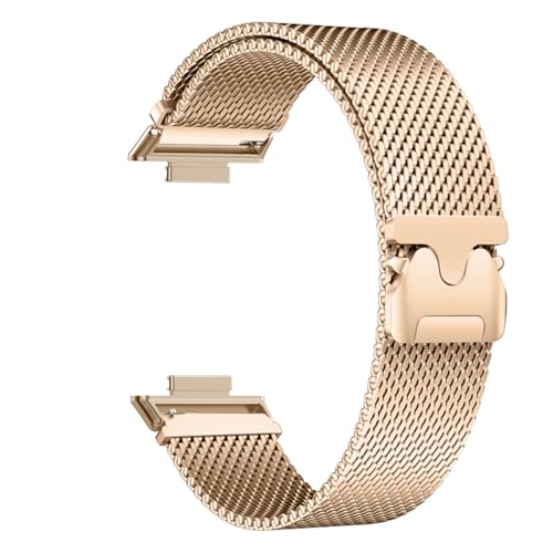 dongriuk Milanese Magnetarmband für Huawei Fit 3 2 1 Metallschlaufe Armband Armband(Rose gold,Fit 2) von dongriuk