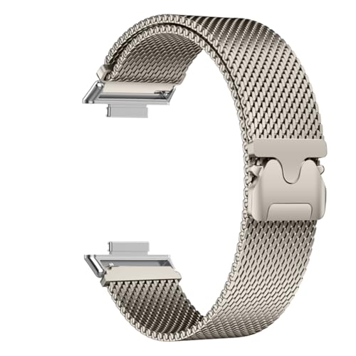 dongriuk Milanese Magnetarmband für Huawei Fit 3 2 1 Metallschlaufe Armband Armband(Titanium,Fit) von dongriuk