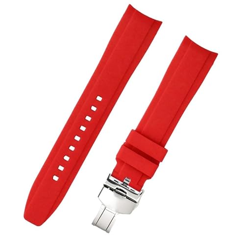 dongriuk Silikonarmband für Tissot Le Locle 1853 Junior T410 Coutu Carson Uhrenarmband(Red,19mm) von dongriuk