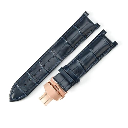 dongriuk Uhrenarmbänder aus echtem Leder für die Uhrenkette GC Ya133309(Bluebr) von dongriuk