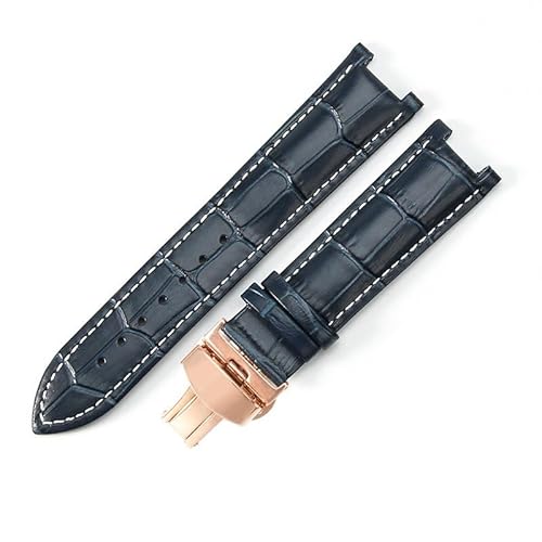 dongriuk Uhrenarmbänder aus echtem Leder für die Uhrenkette GC Ya133309(Bluewr) von dongriuk