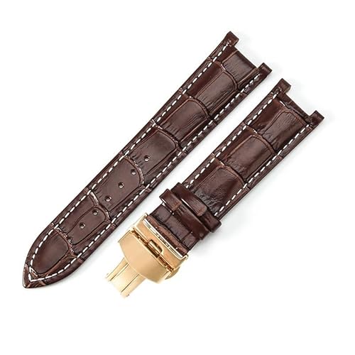 dongriuk Uhrenarmbänder aus echtem Leder für die Uhrenkette GC Ya133309(Brownwg) von dongriuk