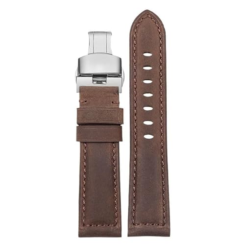 dongriuk Vintage-Armband aus gebürstetem Rindsleder für Tissot 1853 Speed-Leder-Uhrenarmband(Brown1,22mm) von dongriuk