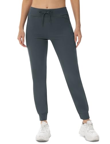 donhobo Damen Outdoor Sporthose Jogginghose Leichte Atmungsaktiv Quick Dry Sommer Wanderhose Freizeithose Frauen Sweatpants Gym Yoga Pants, Kaltes Grau, M von donhobo