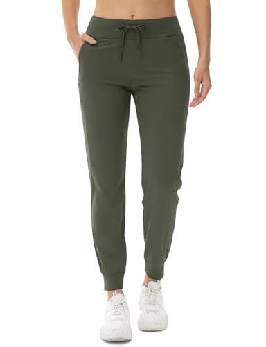 donhobo Damen Outdoorhose Jogginghose Leichter Trekkinghose Wanderhose Schnelltrocken UV-Schutz Sommerhose für Sportlich Freizeit Reise, Grün, XXL von donhobo