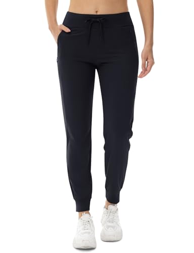 donhobo Damen Outdoorhose Jogginghose Leichter Trekkinghose Wanderhose Schnelltrocken UV-Schutz Sommerhose für Sportlich Freizeit Reise, Marine, XL von donhobo