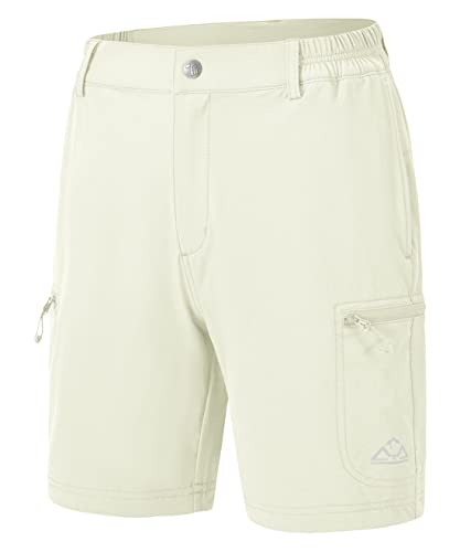 donhobo Damen Sport Shorts Kurze Hose Schnell Trocknend Sporthose Leicht Schnelltrocknend Laufshorts Outdoor Freizeithose (Beige, M) von donhobo
